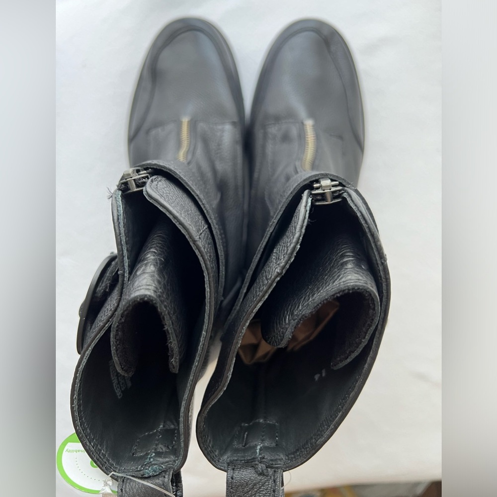 Paul Green Palani Zip Boot In Black Women’s Size 85 New - Picture 5 of 13